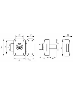 SERRUPRO - Verrou de porte d'entrée à haute sureté 2