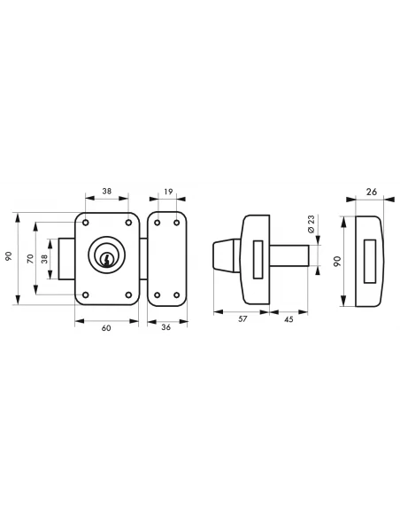 SERRUPRO - Verrou de porte d'entrée à haute sureté