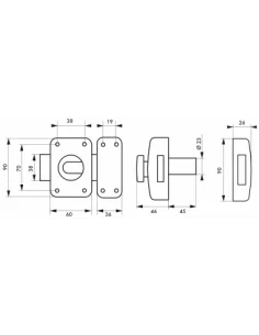 SERRUPRO - Verrou haute sécurité pour porte d’entrée avec 4 clés 2