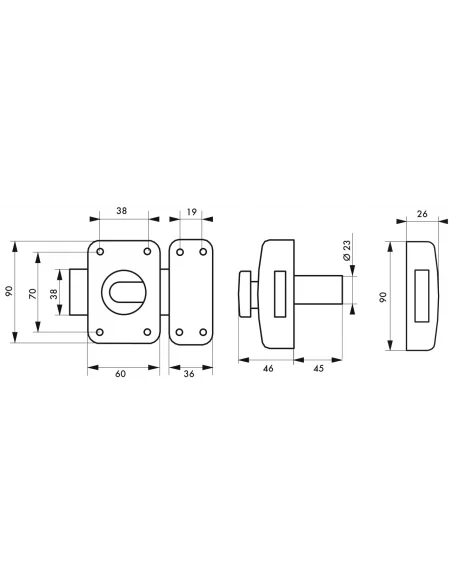 SERRUPRO - Verrou haute sécurité pour porte d’entrée avec 4 clés