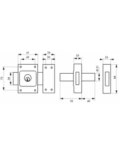 SERRUPRO - Verrou de porte d'entrée vitrée 2