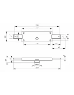 SERRUPRO - Serrure en applique pour rideau métallique 2