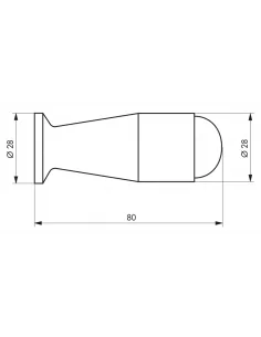 SERRUPRO - Butoir ballustre 80 mm bois 2