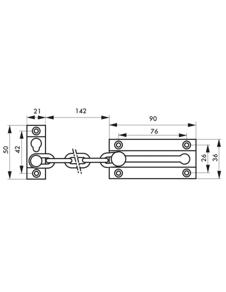 SERRUPRO - Entrebaîlleur de porte à chaine