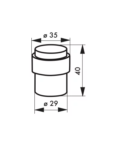 SERRUPRO - Butoir ou butée de porte en inox SERRUPRO - Butoir ou butée de porte en inox