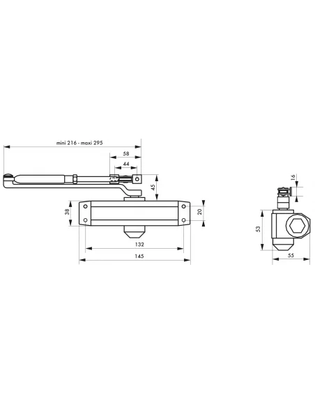 SERRUPRO - Ferme-porte hydraulique - kg