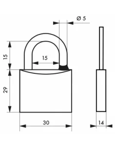 SERRUPRO - Cadenas à clés très résistant pour usage extérieur - 30 mm 2