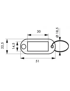 SERRUPRO - Lot de 10 anneaux porte-étiquette de couleurs assorties 2