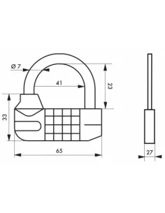 SERRUPRO - Cadenas à code modifiable - 99 999 combinaisons possibles 2