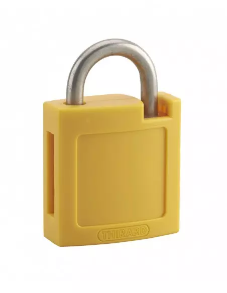 Ensemble coque abs av + ar jaune pour cadenas m3 - 40 mm