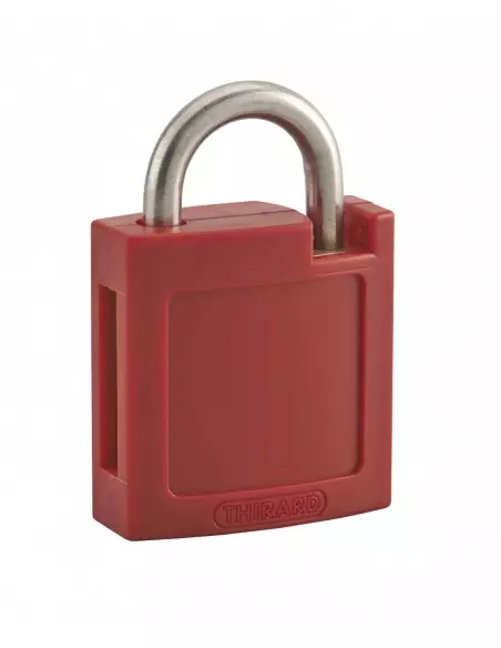 Ensemble coque abs av + ar rouge pour cadenas m3 - 40 mm