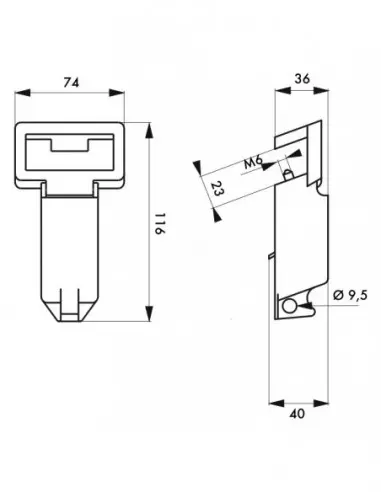 Verrouillage ajustable pour disjoncteur à bascule Verrouillage ajustable pour disjoncteur à bascule