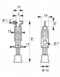 Verrouillage mini disjoncteur 12,7 mm maxi 2