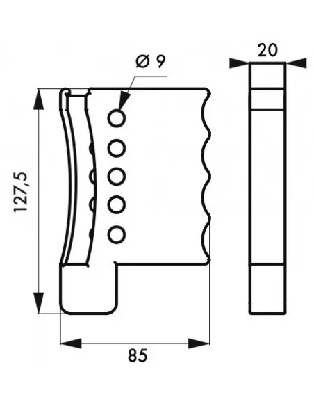 Câble de consignation ajustable Ø 3 mm longueur 0,60 m