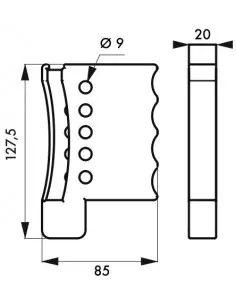 Câble de consignation ajustable Ø 3 mm longueur 1,80 m 2