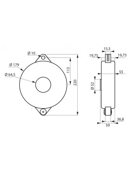 Consignation de vanne Ø 127 / 165 mm