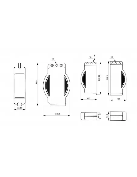 Consignation de vanne ajustable Ø 25 / 165mm