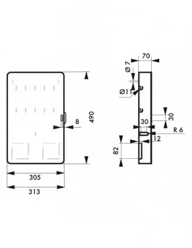 Armoire avec porte 10 cadenas Armoire avec porte 10 cadenas