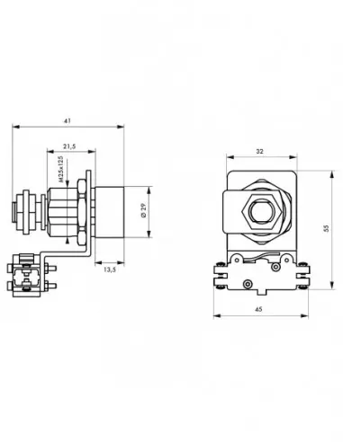 Barillet contacteur atlantic m, 4 clés Barillet contacteur atlantic m, 4 clés