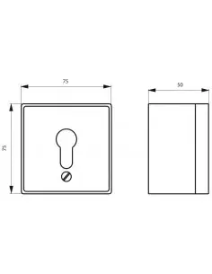 Contacteur à clé à appliquer sans cylindre 2