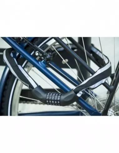 Antivol biker chaîne carré 6 longeur0,9 m à combinaison modifiable Antivol biker chaîne carré 6 longeur0,9 m à combinaison modifiable