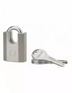 Cadenas à clé OCTO-P 40mm anse protégée acier 3 clés 2