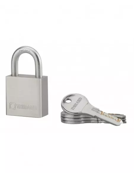 Cadenas à clé RINOX 40mm anse inox 4 clés