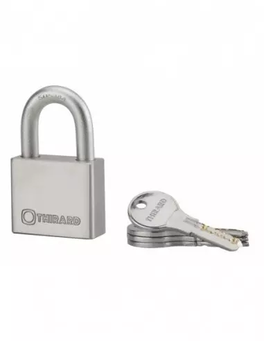 Cadenas à clé RINOX 50mm anse inox 4 clés Cadenas à clé RINOX 50mm anse inox 4 clés