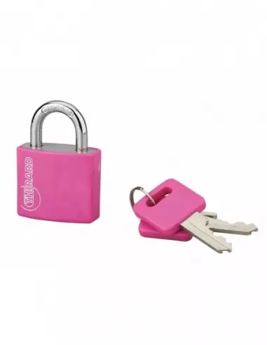 Cadenas à clé TYPE 1 aluminium color 30 mm rose