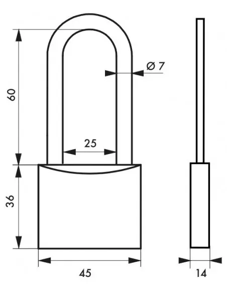 MACH 2 - 45 mm anse 1/2 haute