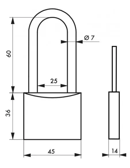 MACH 2 - 45 mm anse 1/2 haute