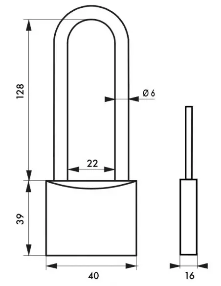 MACH 3 - 40 mm anse haute