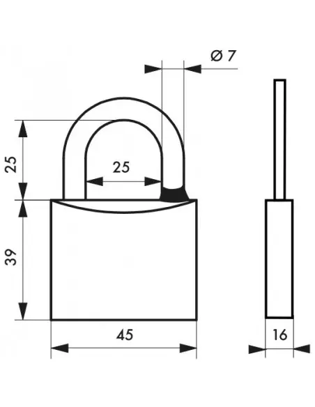 MACH 3 - 45 mm 3 clés