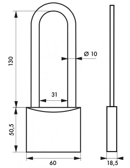 TYPE 1 - 60 mm anse haute