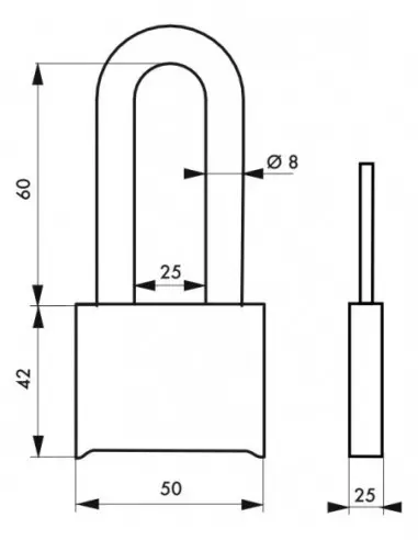 Cadenas TANKER 2 à combinaison modifiable anse 1/2 haute Cadenas TANKER 2 à combinaison modifiable anse 1/2 haute