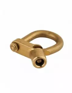 Cadenas d'artillerie 129 c à talon coudé anse laiton vis demi-lune 2