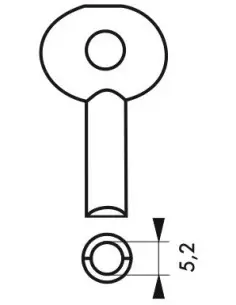 Clé pour cadenas demi-lune 2