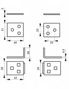 Porte-cadenas acier cementé 2