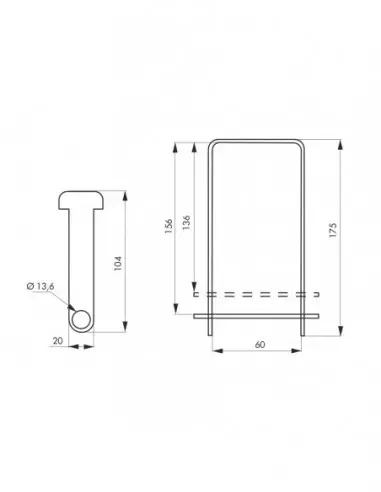 Porte-cadenas pour grille Porte-cadenas pour grille