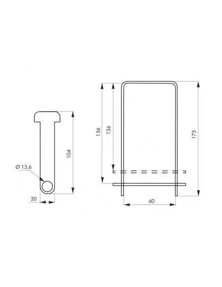 Porte-cadenas pour grille