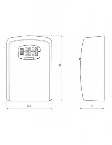 Boite à clé murale combinaison modifiable Boite à clé murale combinaison modifiable