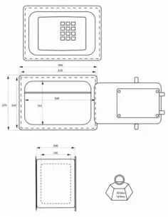Coffre-fort WINDSOR - 4 pênes 2