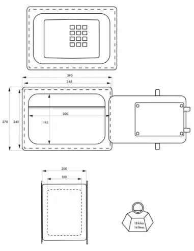 Coffre-fort WINDSOR - 4 pênes Coffre-fort WINDSOR - 4 pênes