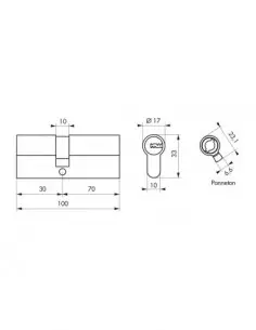Cylindre 30 x 70 mm 2