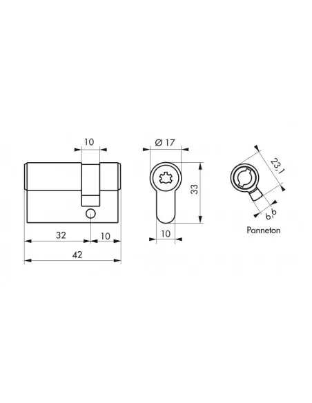 Cylindre 32 x 10 mm