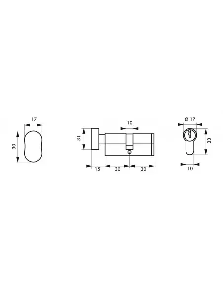 Cylindre profile hg5+ 30btx30 nick 3cl