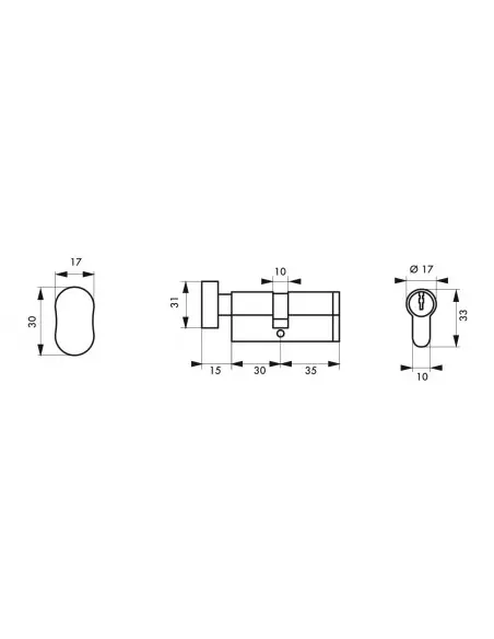 Cylindre profile hg5+ 30btx35 nick 3cl