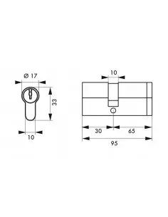Cylindre profile hg5+ 30x65 nick 3cl 2