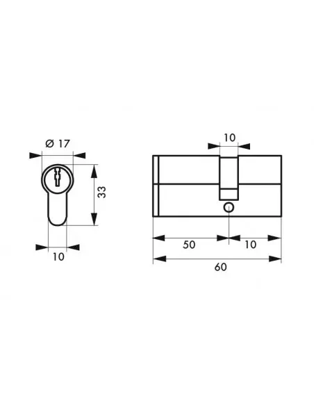 Cylindre profile hg5+ 50x10 nick 3cl