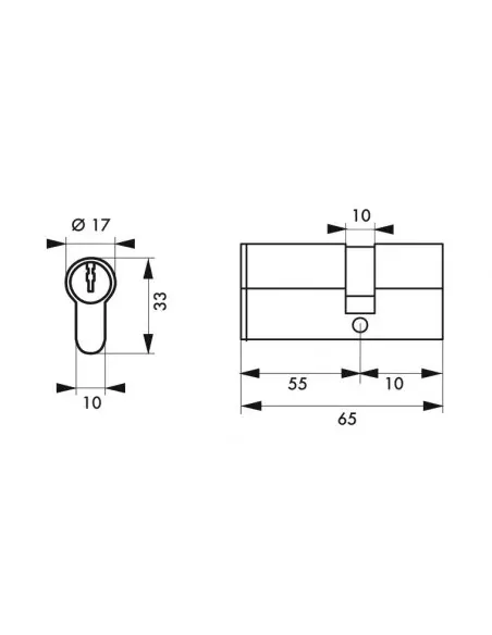 Cylindre profile hg5+ 55x10 nick 3cl